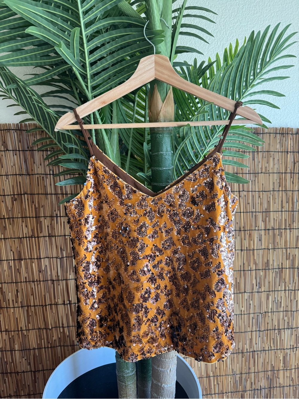 Anthropology Ro + De Esther Sequin Cami XS